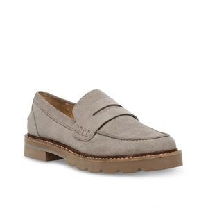 Anne Klein Womens Everly Penny Loafer, Taupe, 9.5 M US